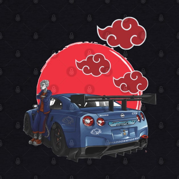 JDM Shaddowryderz Red Sun Skyline Fantom Blue Nissan Nismo GT-R R35 by Shaddowryderz